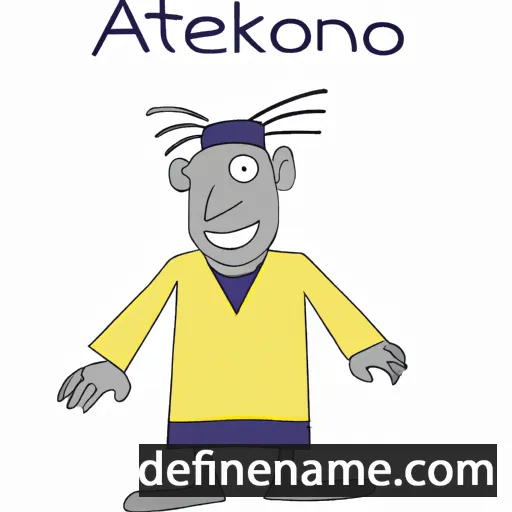 cartoon of the name Akteono