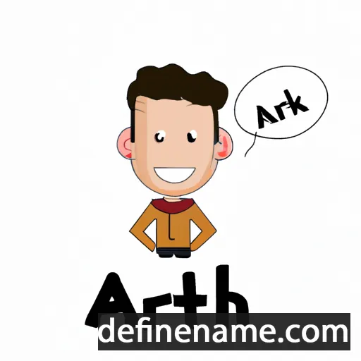 cartoon of the name Akthar