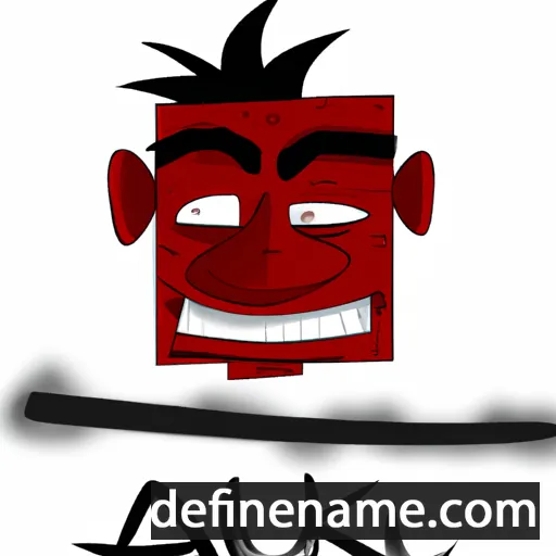 cartoon of the name Aku