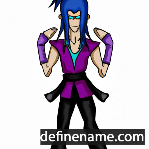 cartoon of the name Akuma