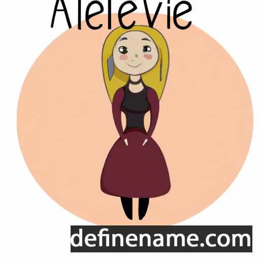 cartoon of the name Akvelīna