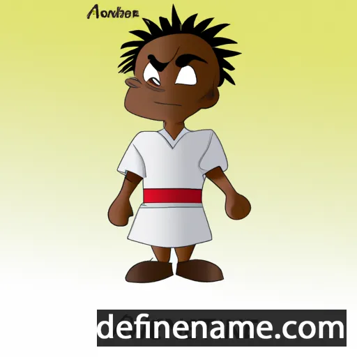 cartoon of the name Akwirente