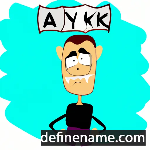 cartoon of the name Akylbek