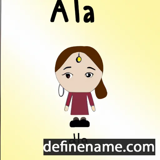 cartoon of the name Ala