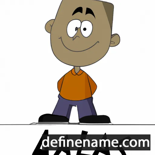 cartoon of the name Alaas