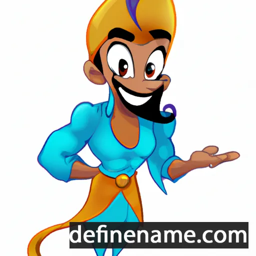 cartoon of the name Aladin