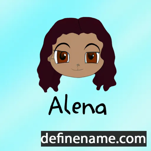 cartoon of the name Alaena