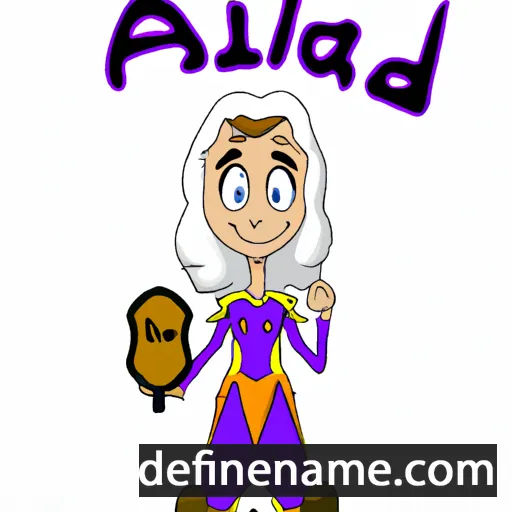 cartoon of the name Alafrid