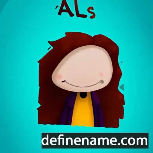 cartoon of the name Alaís