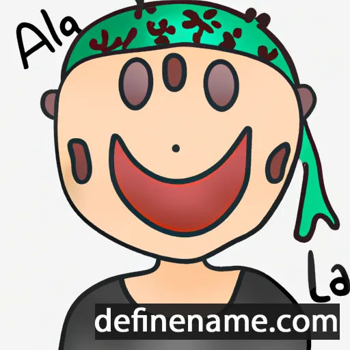 cartoon of the name Alai