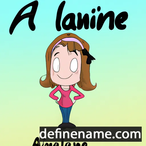 cartoon of the name Alainne