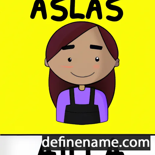 cartoon of the name Alaissa