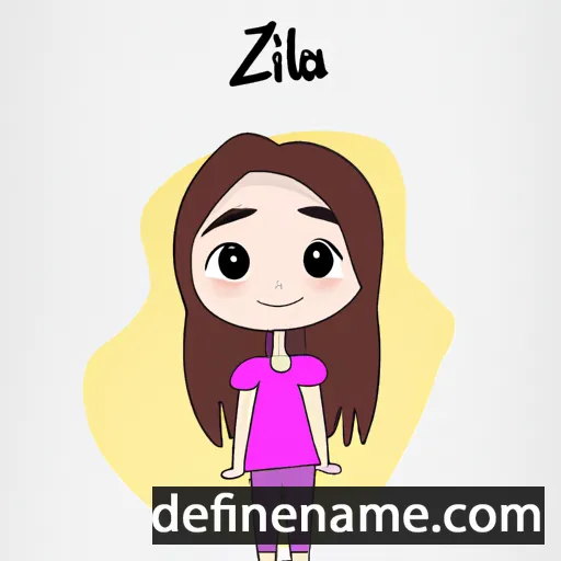 cartoon of the name Alaiza