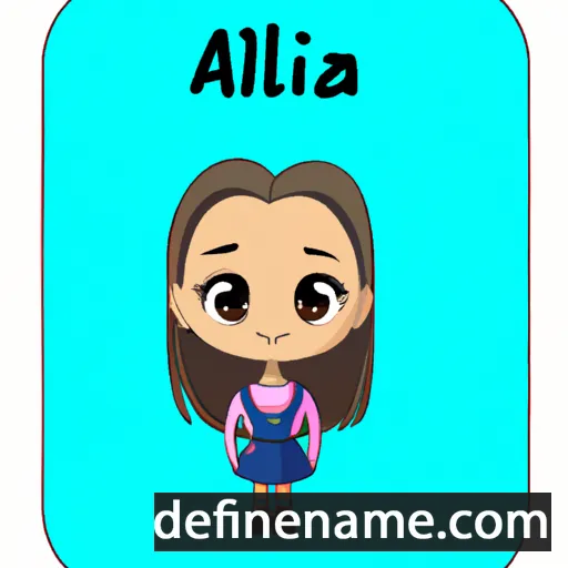 cartoon of the name Alaizina