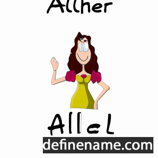 cartoon of the name Alaleh