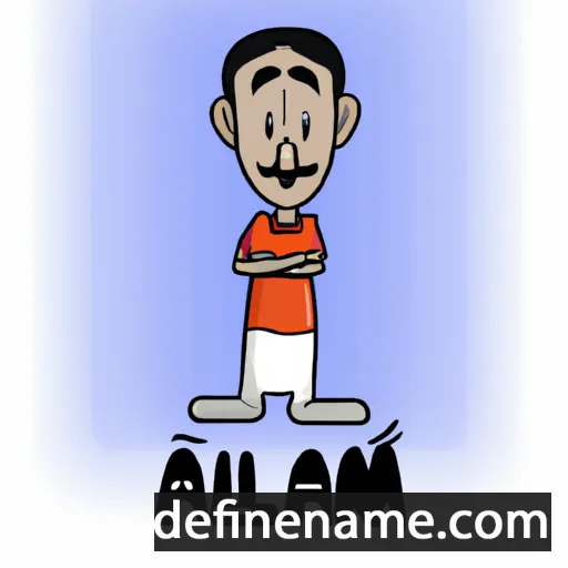 cartoon of the name Alam