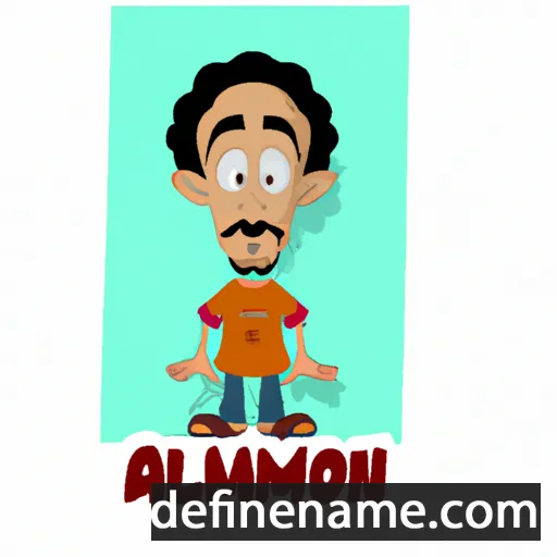 cartoon of the name Alamon