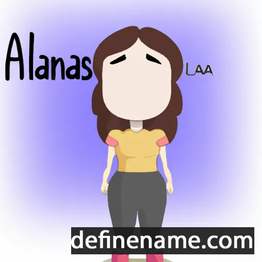 cartoon of the name Alanas