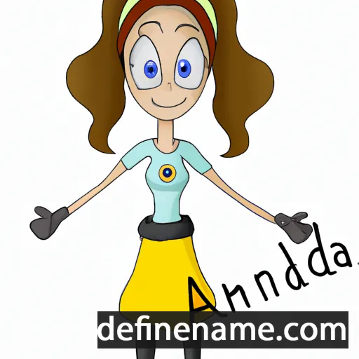 cartoon of the name Alandra