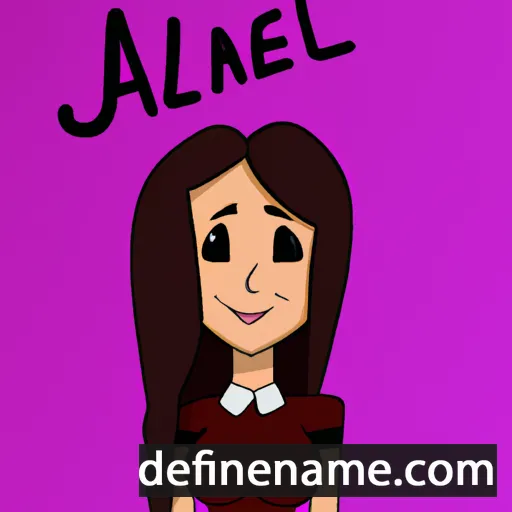 cartoon of the name Alane