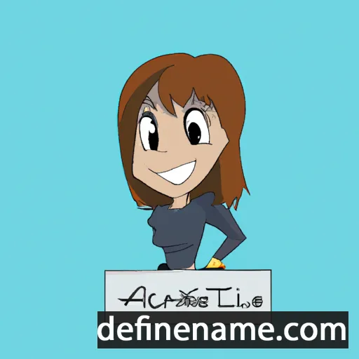 cartoon of the name Alanette