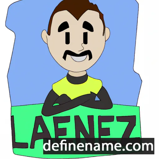 cartoon of the name Alanez