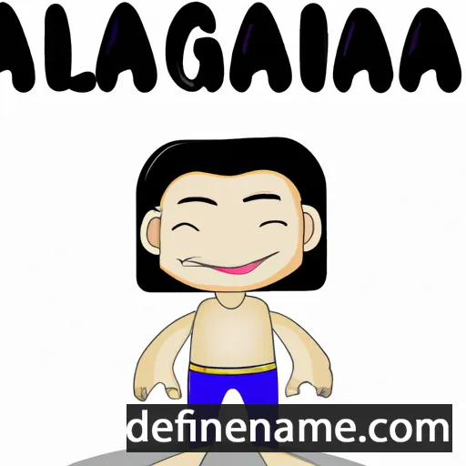 cartoon of the name Alangka