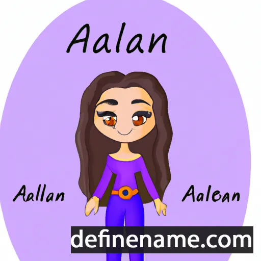 cartoon of the name Alania