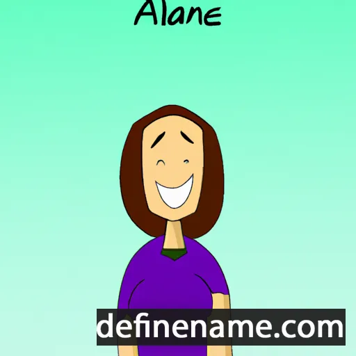 cartoon of the name Alanne