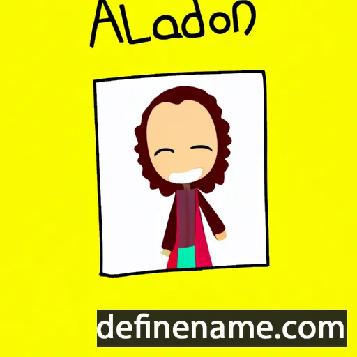 cartoon of the name Alanoud