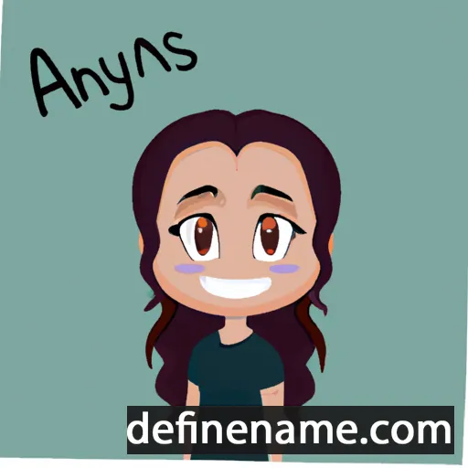 cartoon of the name Alanys