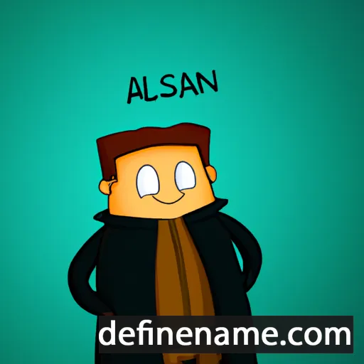 cartoon of the name Alasind