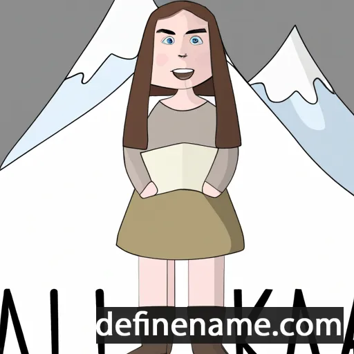 cartoon of the name Alaska