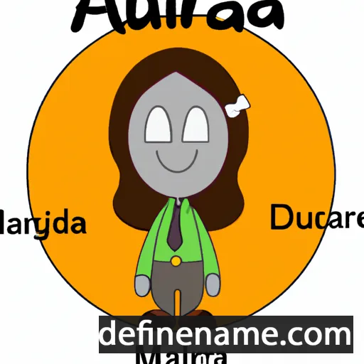 cartoon of the name Alaura