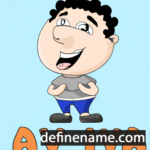 cartoon of the name Alaviv