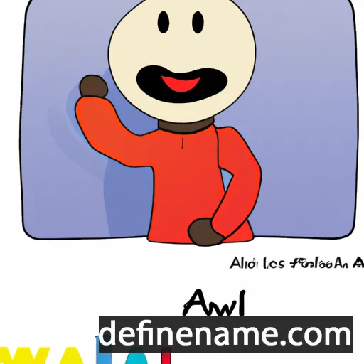 cartoon of the name Alawi