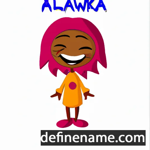 cartoon of the name Alawika