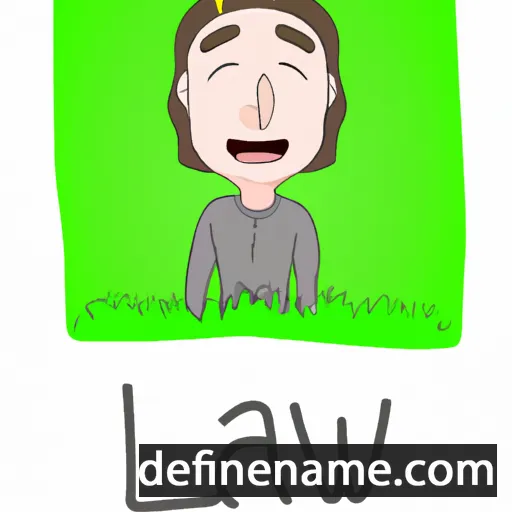 cartoon of the name Alawn