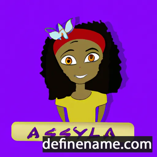 cartoon of the name Alaysia