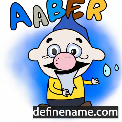 cartoon of the name Albär