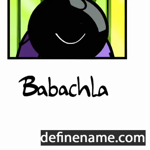 cartoon of the name Albachiara