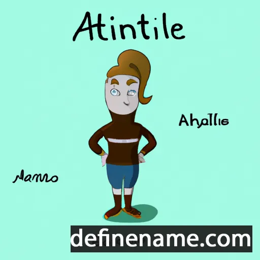 cartoon of the name Albantine