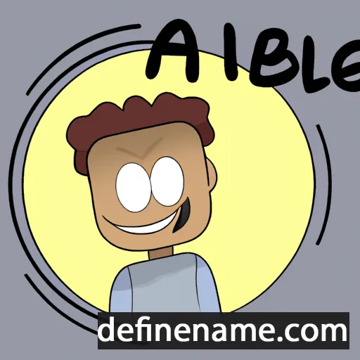 cartoon of the name Albé