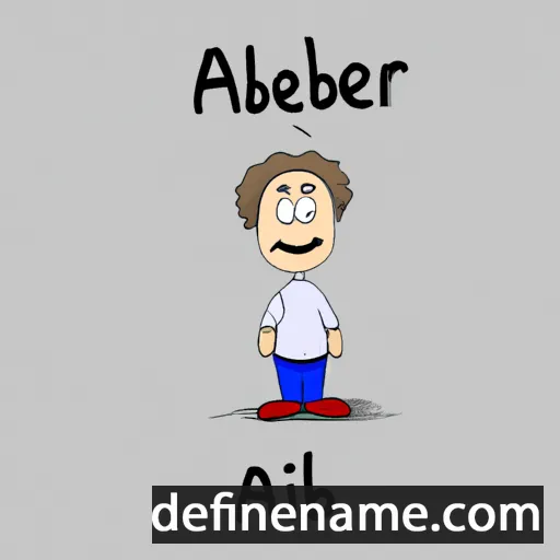 cartoon of the name Albèrt