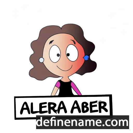 cartoon of the name Albèrta