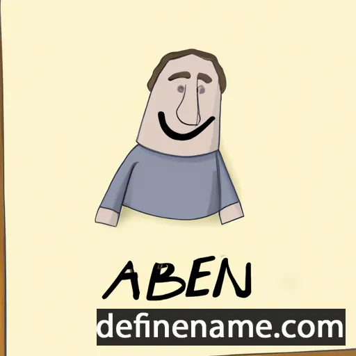 cartoon of the name Alben