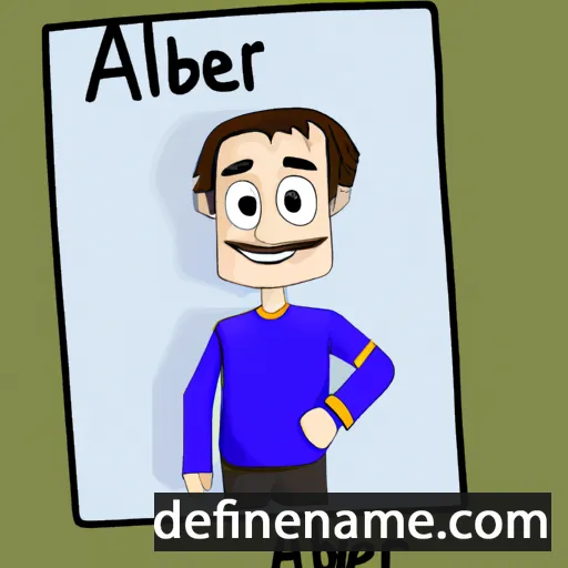 cartoon of the name Alber