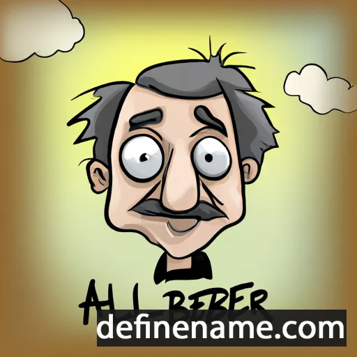 cartoon of the name Alberth