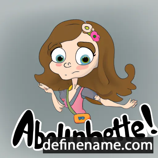 cartoon of the name Albertīne