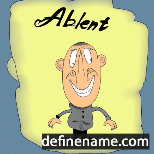 cartoon of the name Albertin